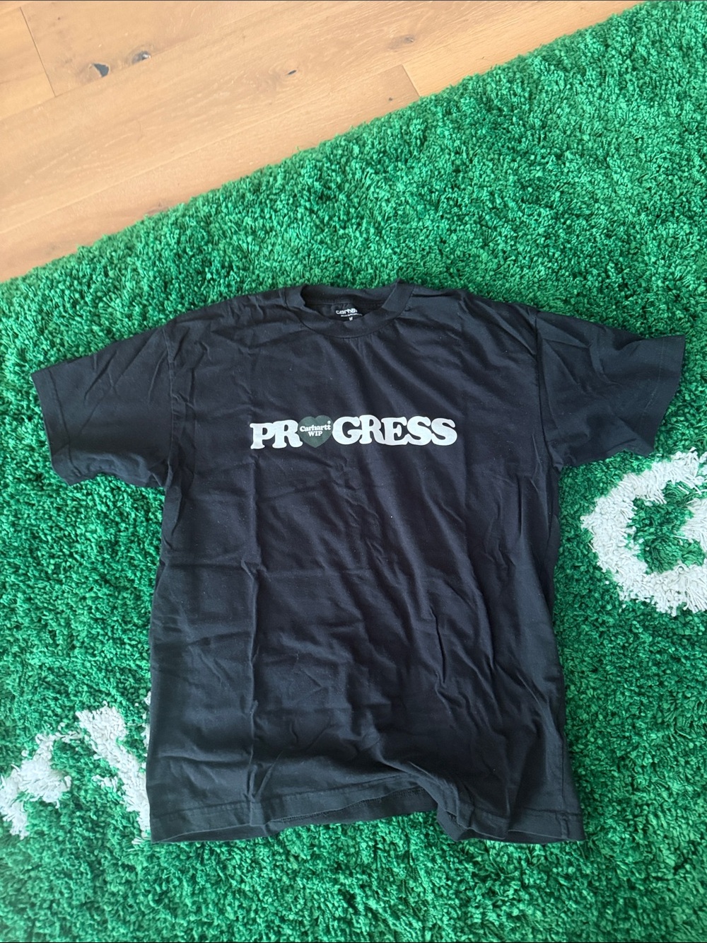 Carhartt WIP Progress Black T shirt Size Medium